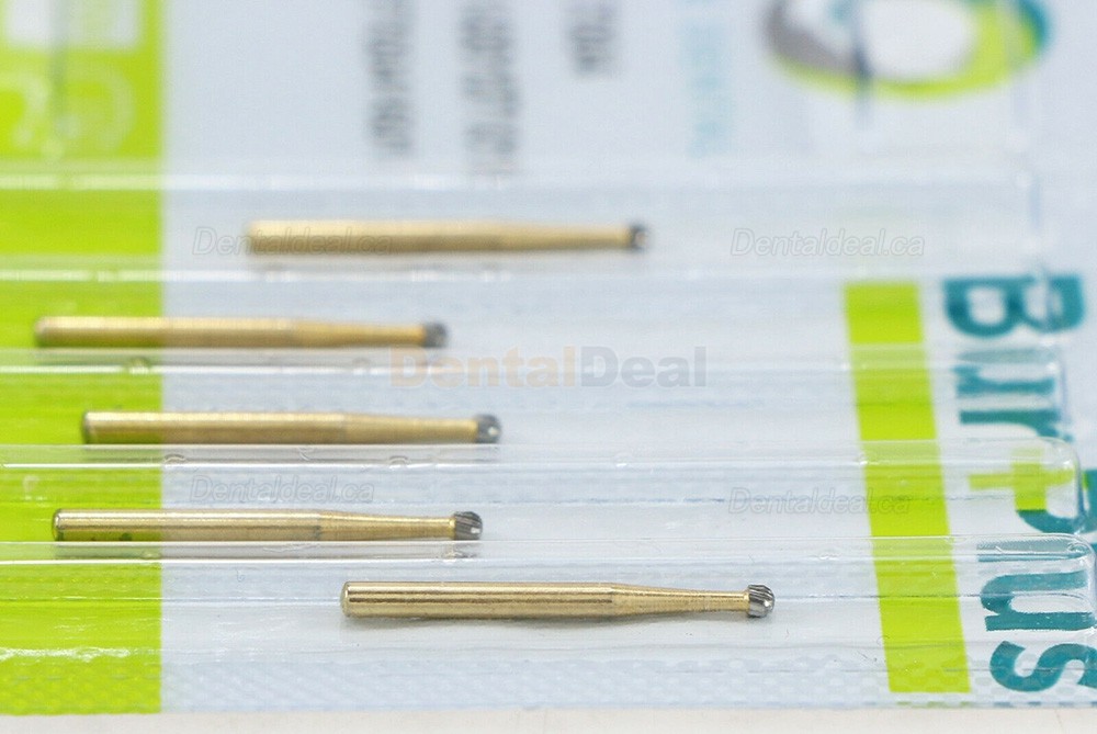 10Pcs WAVE Dental TF 7004 High Speed Drill Trimming Finishing Round Carbide Burs